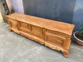 Kệ tivi hoa lan tây 2m4 gỗ gõ đỏ (anh Tùng, Hà Nội) 19 kệ tivi 2m4 gỗ gõ đỏ mẫu hoa lan tây