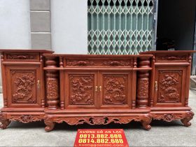 Kệ tivi cột nho con sóc gỗ hương 1m97 (anh Thành, Bắc Giang) 15 Kệ tivi cột nho con sóc gỗ hương 1m97