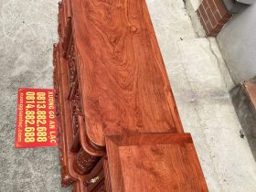 Kệ tivi cột nho con sóc gỗ hương 1m97 (anh Thành, Bắc Giang) 14 kệ tivi gỗ hương đá cao cấp