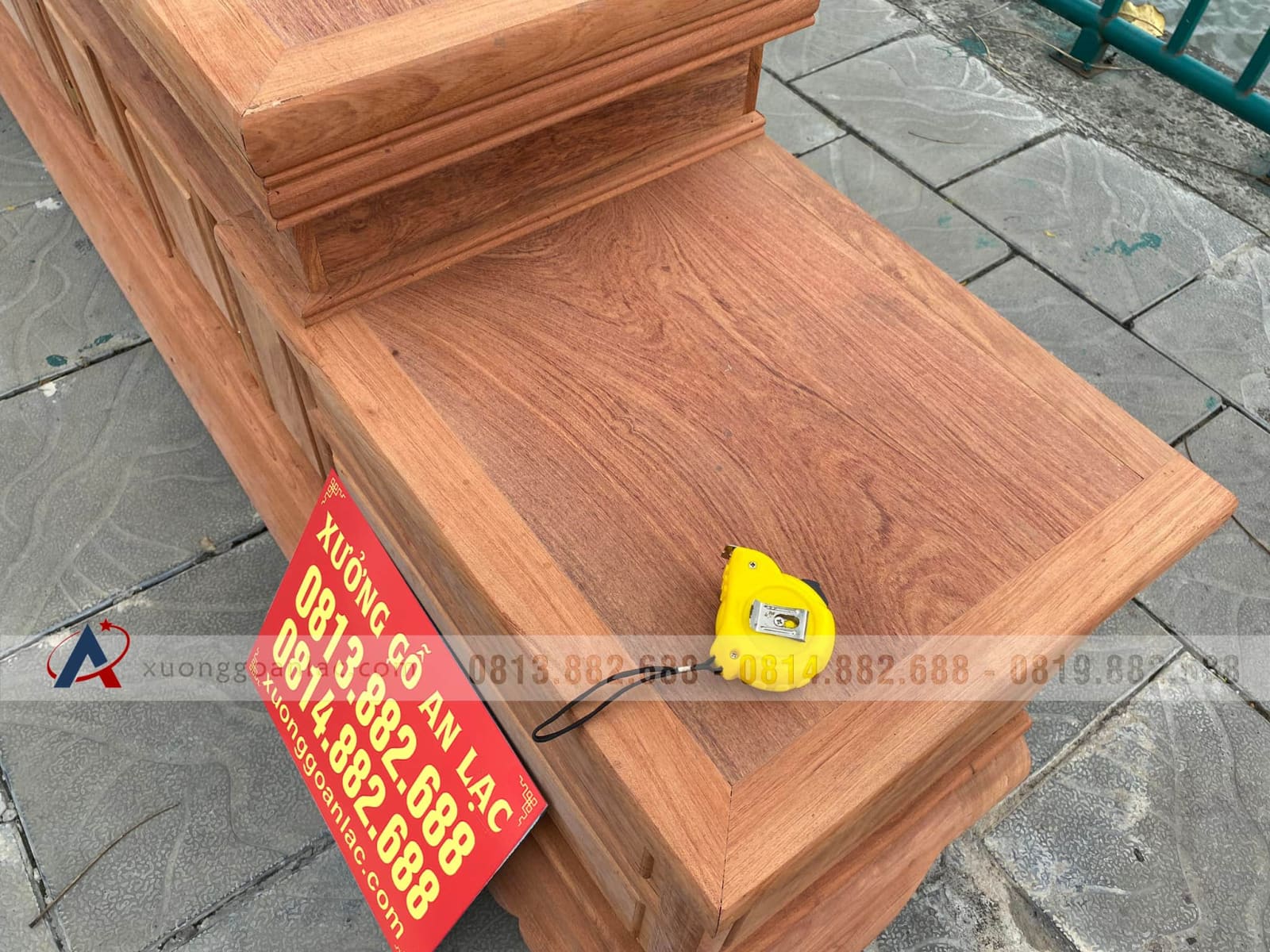 Kệ tivi gỗ hương đá trơn nguyên mộc (anh Hội, Phú Thọ) 4 Kệ tivi gỗ hương đá trơn nguyên mộc (anh Hội, Phú Thọ) - Ảnh 4