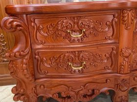 Kệ tivi Hoàng Gia nguyên khối gỗ Hương đá tuyển chọn (anh Phúc, Quảng Nam) 18 Ke tivi nguyen khoi go Huong da tuyen chon 4
