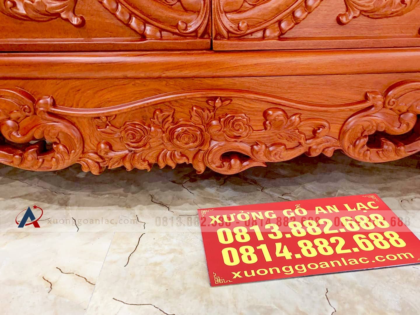 Kệ tivi Hoàng Gia nguyên khối gỗ Hương đá tuyển chọn (anh Phúc, Quảng Nam) 5 kệ tivi gỗ hương đá