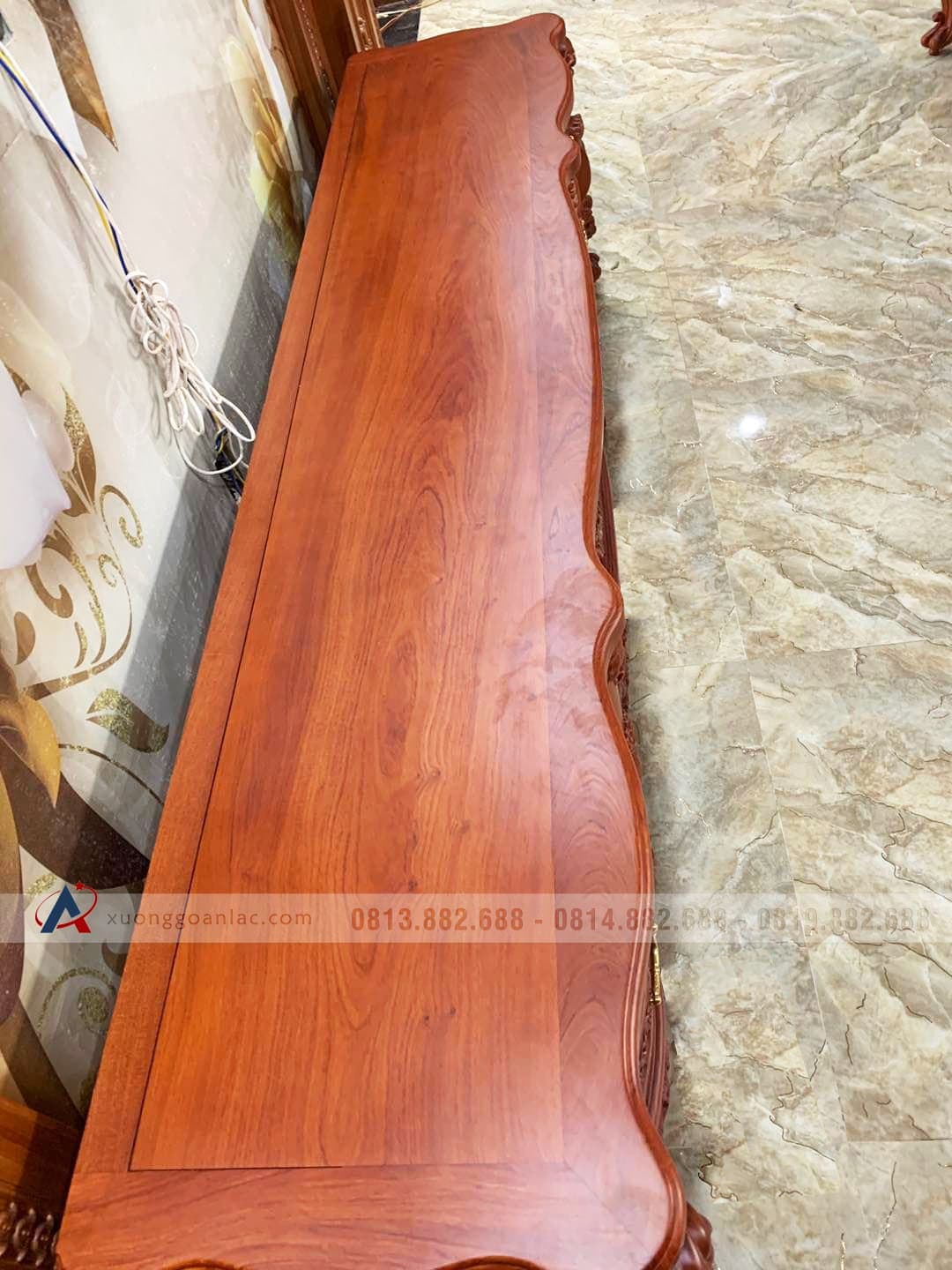 Kệ tivi Hoàng Gia nguyên khối gỗ Hương đá tuyển chọn (anh Phúc, Quảng Nam) 27 kệ tivi gỗ hương đá cao cấp