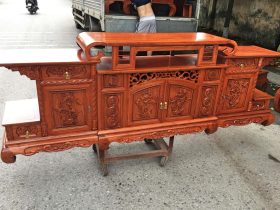 kệ tivi gỗ hương đá mẫu hàm ếch