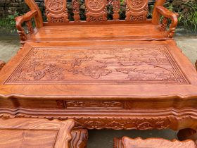 bàn trà gỗ hương đá bộ minh đào