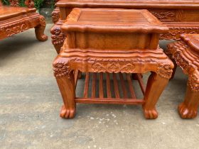 đôn kẹp bộ minh quốc đào gỗ hương đá