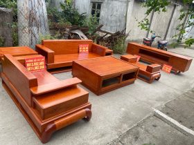 Combo nội thất phòng khách hiện đại gỗ hương đá