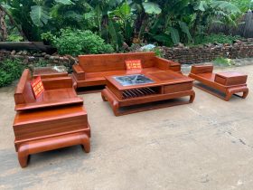 sofa gỗ gõ đỏ