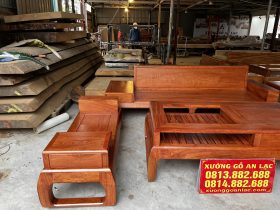 bàn ghế sofa gỗ hương đá
