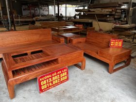 sofa gỗ hương đá cao cấp