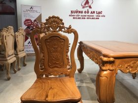 Bộ bàn ăn củ lạc 6 ghế hồng hạc (Anh Tuyên, Cẩm Phả - Quảng Ninh) 25 ban an 6 ghe cu lac anh Tuyen o Cam Pha Quang Ninh 11