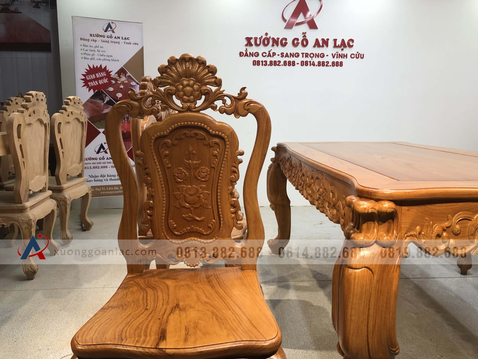 Bộ bàn ăn củ lạc 6 ghế hồng hạc (Anh Tuyên, Cẩm Phả - Quảng Ninh) 10 Bộ bàn ăn củ lạc 6 ghế hồng hạc (Anh Tuyên, Cẩm Phả - Quảng Ninh) - Ảnh 10