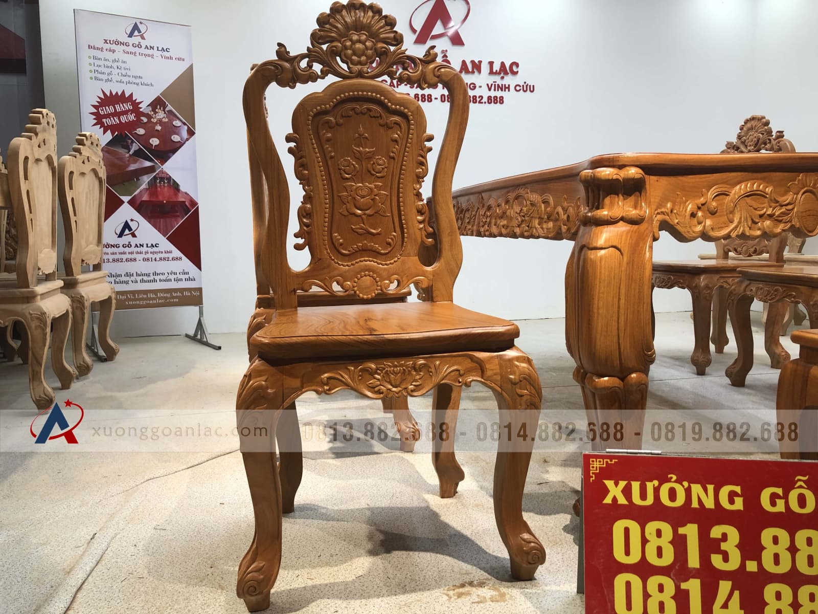 Bộ bàn ăn củ lạc 6 ghế hồng hạc (Anh Tuyên, Cẩm Phả - Quảng Ninh) 12 Bộ bàn ăn củ lạc 6 ghế hồng hạc (Anh Tuyên, Cẩm Phả - Quảng Ninh) - Ảnh 12