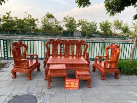 bàn ghế minh quốc đào chim gỗ hương đá