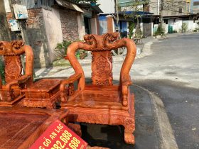 ghế minh quốc đào gỗ hương đá