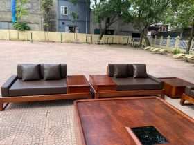 ghế đơn bộ sofa gỗ gõ đỏ cao cấp