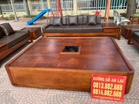 bàn trà bộ sofa gỗ gõ đỏ