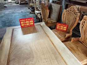 Bàn ăn hoàng gia và 6 ghế louis hoa lá tây có tay đẳng cấp (Anh Trung, Hải Phòng) 19 mẫu bàn ghế ăn gỗ gõ đỏ