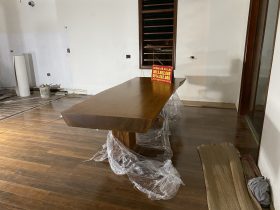 Mẫu bàn ăn cẩm hồng nguyên khối siêu vip (Anh Hồng, Phú Thọ) 13 bàn ăn gỗ cẩm hồng cao cấp
