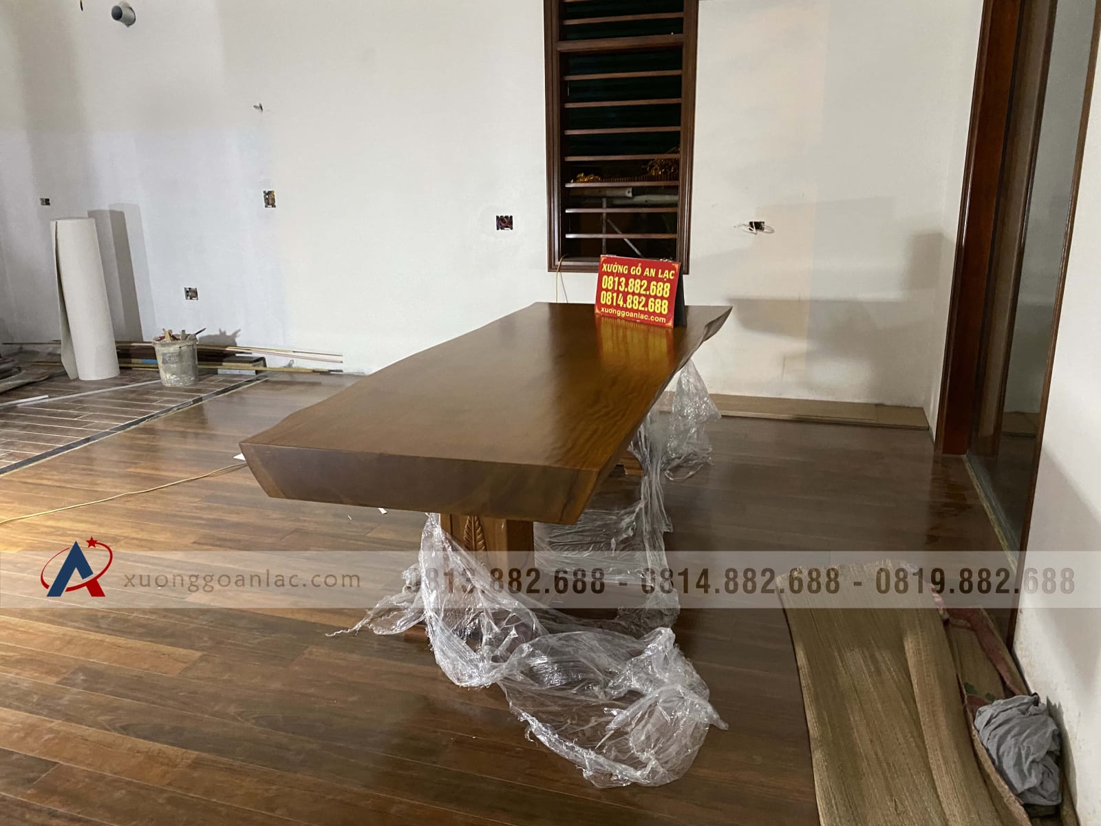 Mẫu bàn ăn cẩm hồng nguyên khối siêu vip (Anh Hồng, Phú Thọ) 17 bàn ăn gỗ cẩm hồng cao cấp