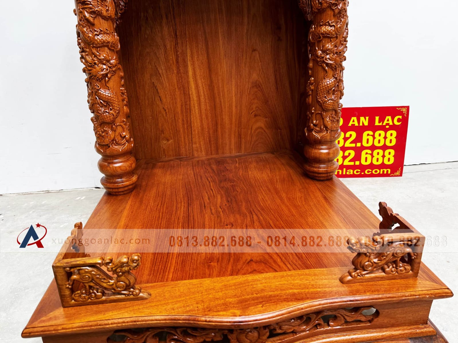 Ban thờ thần tài ông địa gỗ hương đá cao cấp 16 Ban thờ thần tài ông địa gỗ hương đá cao cấp - Ảnh 16