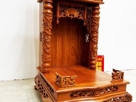 Ban thờ thần tài ông địa gỗ hương đá cao cấp 19 ban thờ ông địa gỗ gõ đỏ