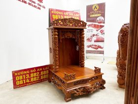 Ban thờ ông địa gỗ gõ đỏ cao cấp