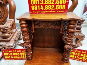 Ban thờ ông địa thần tài gỗ hương đá 14 ban thờ ông địa gỗ hương đá cao cấp