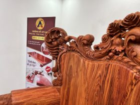 Bộ Hoàng gia nguyên khối V10 6 món cực khủng gỗ Hương Đá (bác Lâm, Hà Nội) 40 Bo Hoang gia nguyen khoi 6 mon go Huong Da sieu vip 22