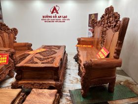Bộ Hoàng gia nguyên khối V10 6 món cực khủng gỗ Hương Đá (bác Lâm, Hà Nội) 46 Bo Hoang gia nguyen khoi 6 mon go Huong Da sieu vip 3