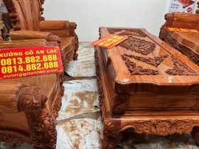 Bộ Hoàng gia nguyên khối V10 6 món cực khủng gỗ Hương Đá (bác Lâm, Hà Nội) 56 Bo Hoang gia nguyen khoi 6 mon go Huong Da sieu vip 7