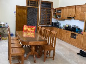 Bộ bàn ăn gõ đỏ 8 ghế cây đàn (Chị Thủy, Hà Nội) 22 Bo ban an go do 8 ghe cay dan chi Thanh Tu o Ha Nam 2