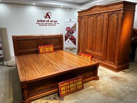 Hoàn Thiện Giường ngủ 1m8x2m gỗ hương đá giao ở Rạch Giá (Kiên Giang) 32 Giuong ngu go huong da 10