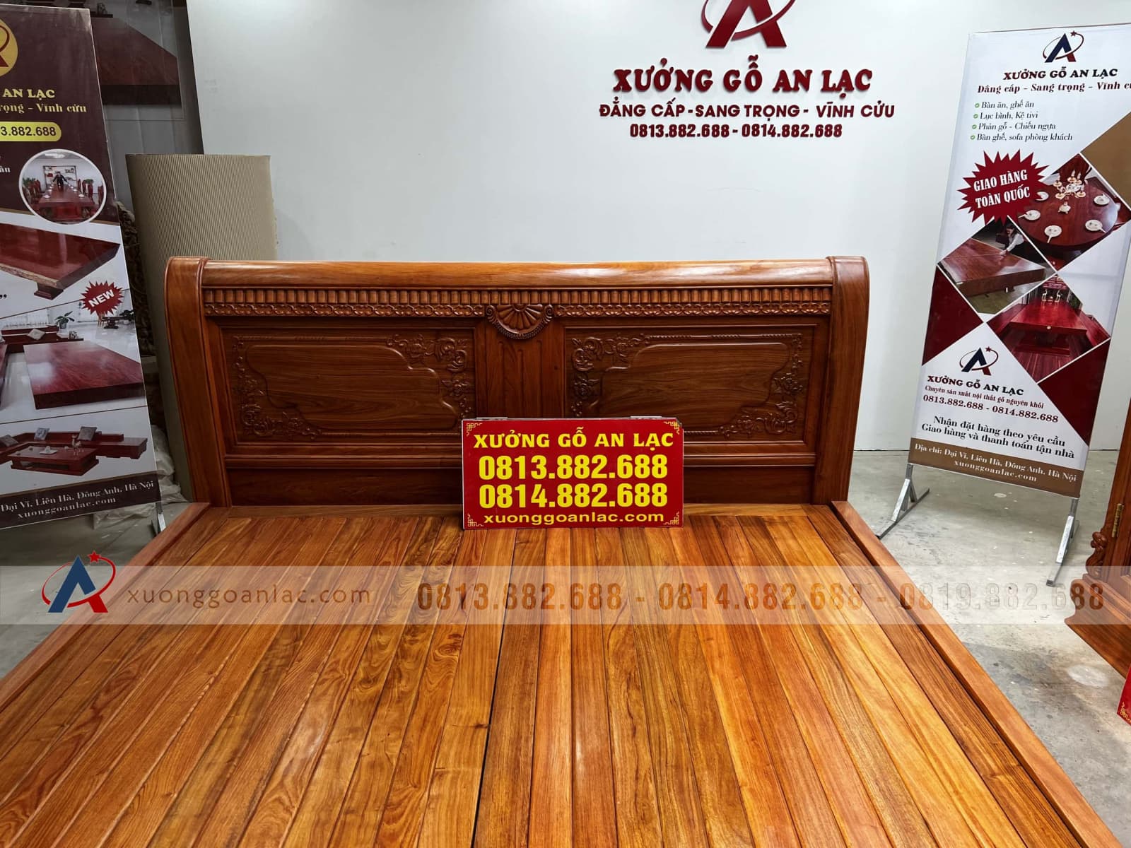 Hoàn Thiện Giường ngủ 1m8x2m gỗ hương đá giao ở Rạch Giá (Kiên Giang) 13 Hoàn Thiện Giường ngủ 1m8x2m gỗ hương đá giao ở Rạch Giá (Kiên Giang) - Ảnh 13
