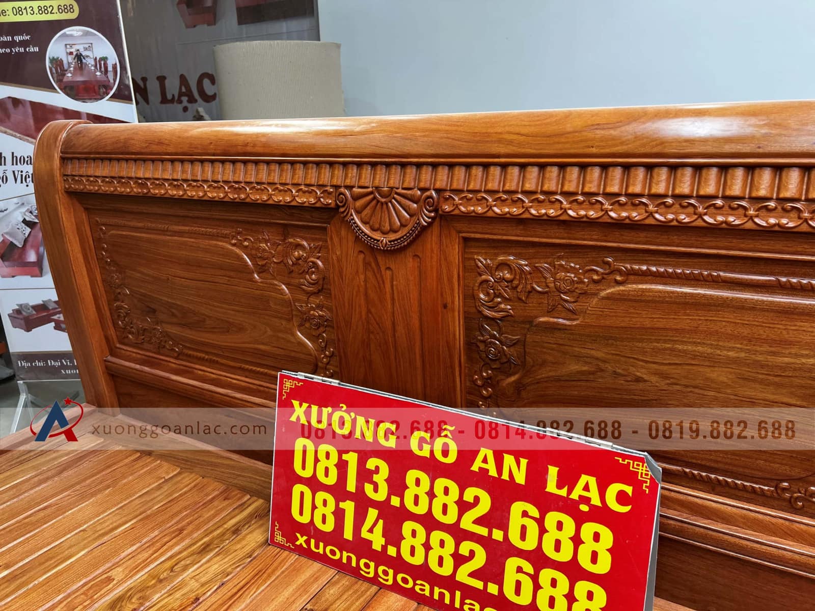 Hoàn Thiện Giường ngủ 1m8x2m gỗ hương đá giao ở Rạch Giá (Kiên Giang) 18 Hoàn Thiện Giường ngủ 1m8x2m gỗ hương đá giao ở Rạch Giá (Kiên Giang) - Ảnh 18