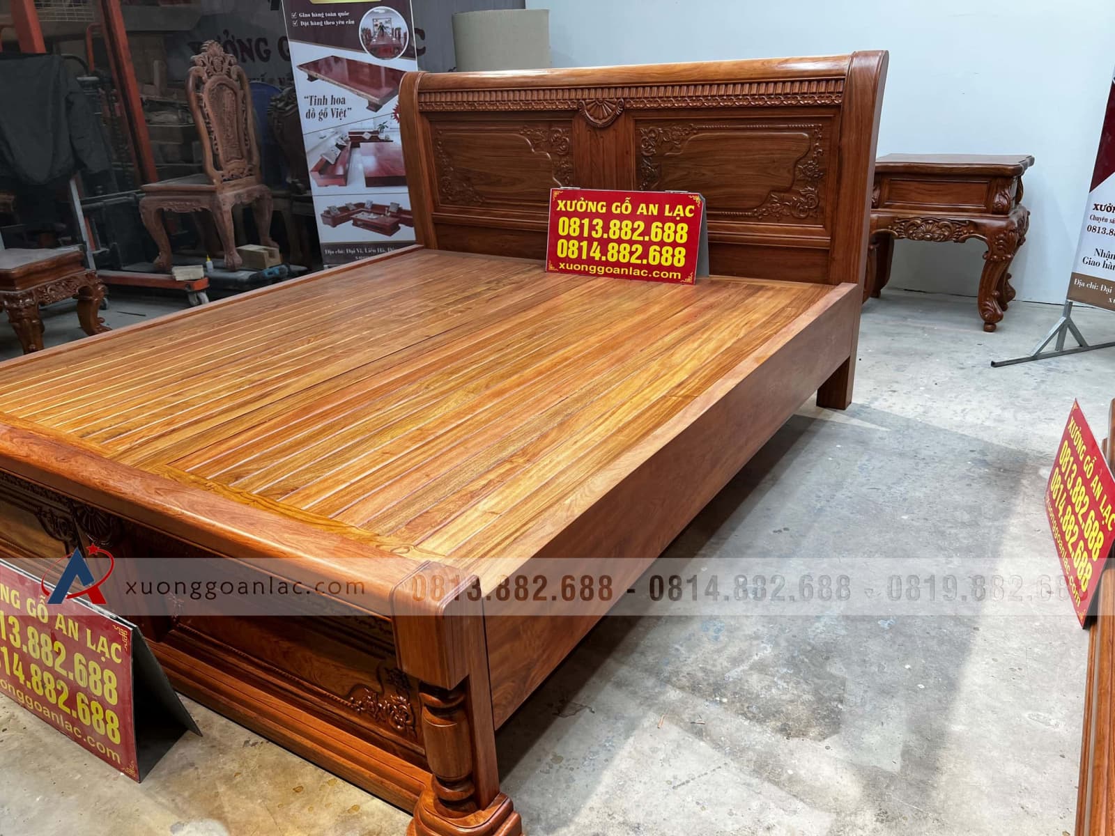 Hoàn Thiện Giường ngủ 1m8x2m gỗ hương đá giao ở Rạch Giá (Kiên Giang) 20 Hoàn Thiện Giường ngủ 1m8x2m gỗ hương đá giao ở Rạch Giá (Kiên Giang) - Ảnh 20