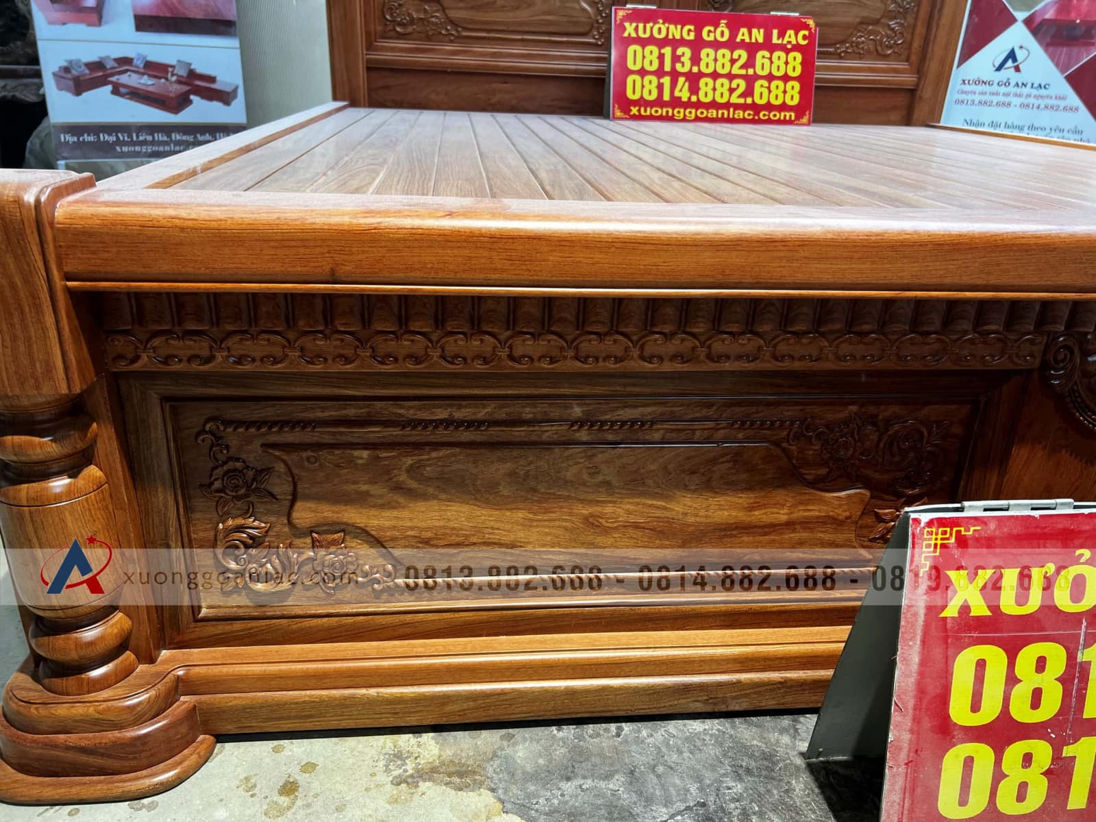 Hoàn Thiện Giường ngủ 1m8x2m gỗ hương đá giao ở Rạch Giá (Kiên Giang) 21 Hoàn Thiện Giường ngủ 1m8x2m gỗ hương đá giao ở Rạch Giá (Kiên Giang) - Ảnh 21