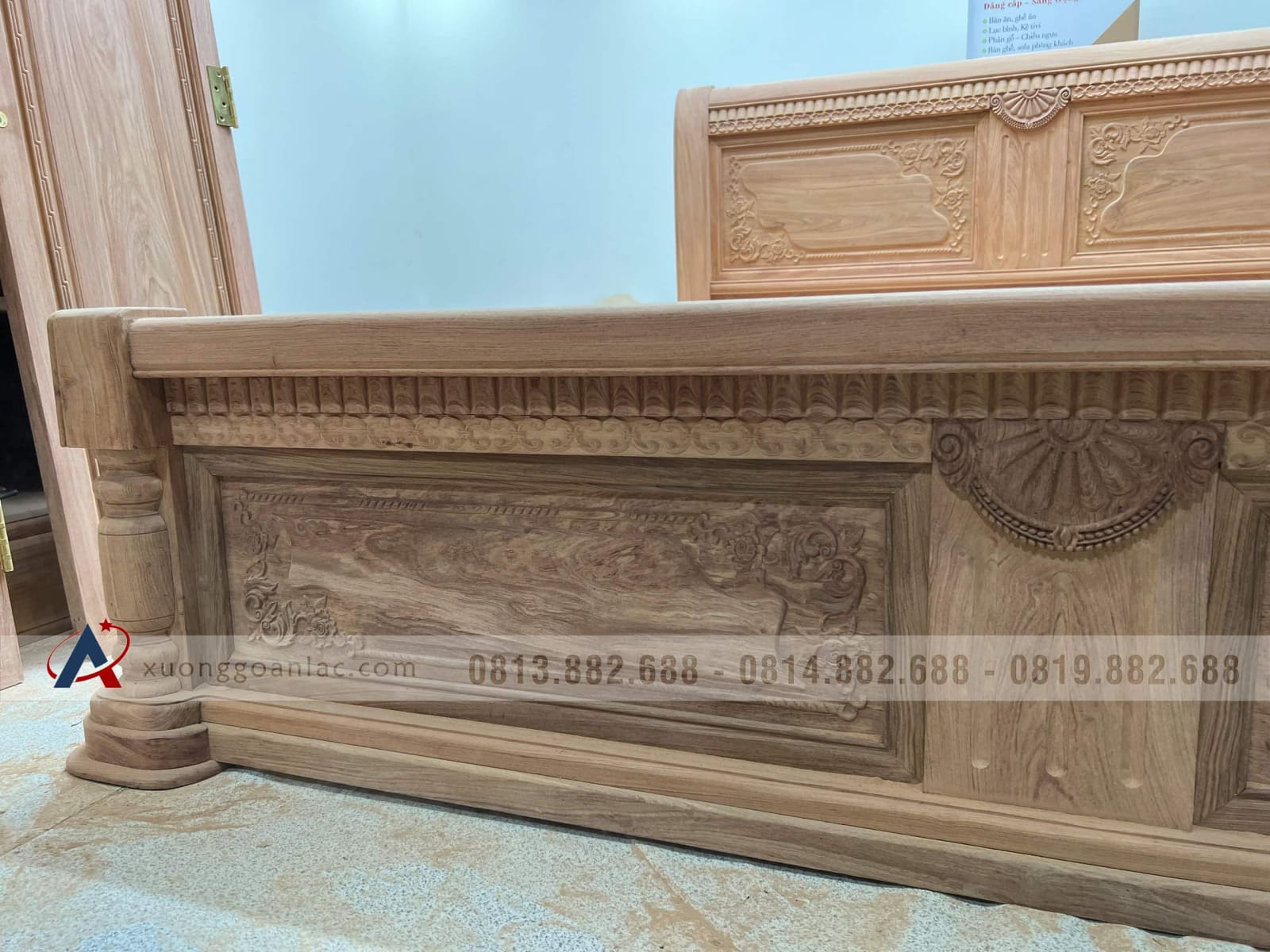 Hoàn Thiện Giường ngủ 1m8x2m gỗ hương đá giao ở Rạch Giá (Kiên Giang) 4 Hoàn Thiện Giường ngủ 1m8x2m gỗ hương đá giao ở Rạch Giá (Kiên Giang) - Ảnh 4