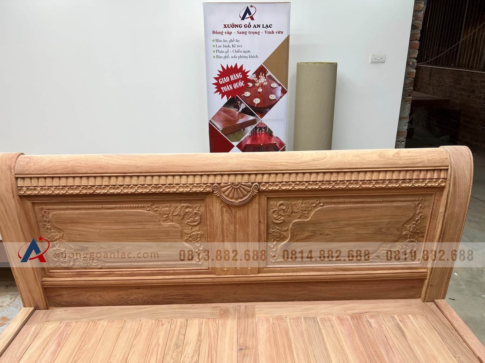 Hoàn Thiện Giường ngủ 1m8x2m gỗ hương đá giao ở Rạch Giá (Kiên Giang) 7 Hoàn Thiện Giường ngủ 1m8x2m gỗ hương đá giao ở Rạch Giá (Kiên Giang) - Ảnh 7