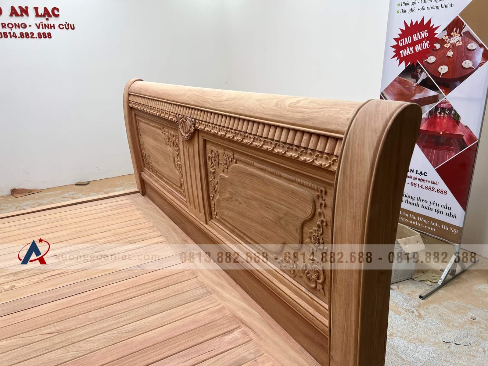 Hoàn Thiện Giường ngủ 1m8x2m gỗ hương đá giao ở Rạch Giá (Kiên Giang) 9 mẫu giường ngủ gỗ hương đá hiện đại