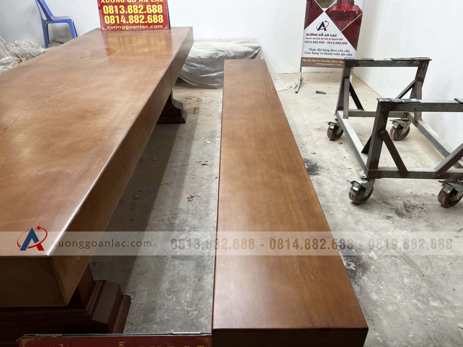 Bộ bàn ghế K3 gỗ gõ đỏ 3m siêu vip (chị Linh, Đồng Nai) 5 ghế băng gỗ gõ đỏ