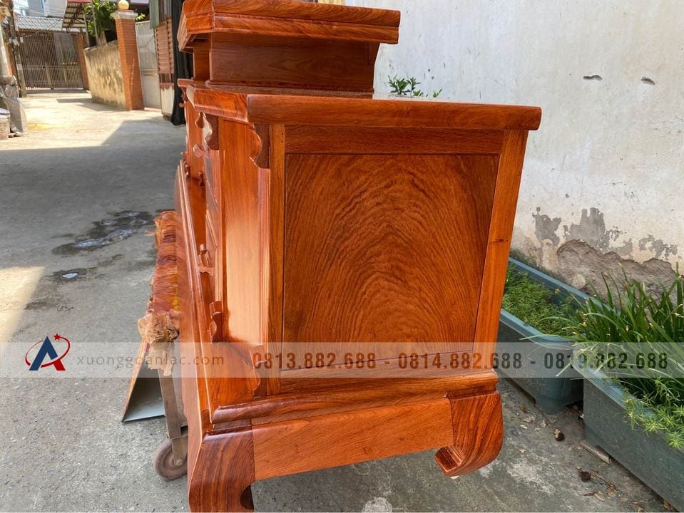 Kệ tivi kiểu vát trơn 2m4 gỗ Hương Đá (anh Minh, Hà Nội) 7 Kệ tivi kiểu vát trơn 2m4 gỗ Hương Đá (anh Minh, Hà Nội) - Ảnh 7