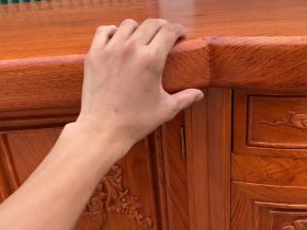 Kệ tivi Louis Hoàng Gia 2m62 nguyên khối gỗ Hương Đá (anh Lương, Nam Định) 11 kệ tivi gỗ hương đá