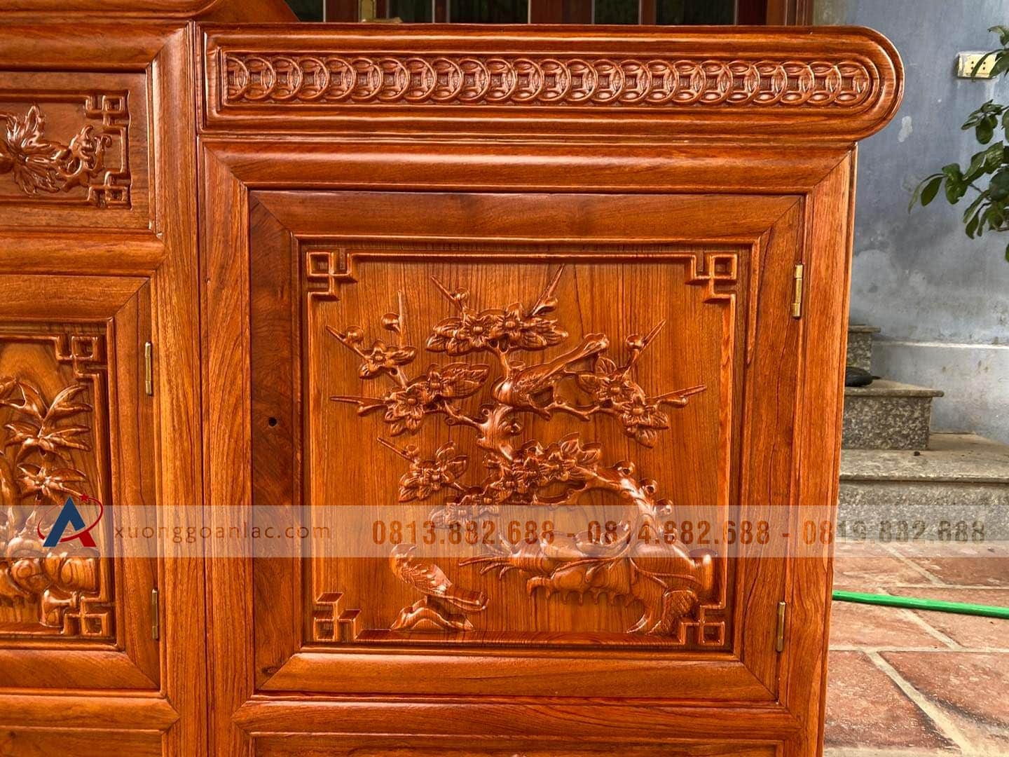 Kệ tivi mõ lồi siêu vip 2m37 gỗ Hương Đá (anh Duy, Vĩnh Phúc) 13 Kệ tivi mõ lồi siêu vip 2m37 gỗ Hương Đá (anh Duy, Vĩnh Phúc) - Ảnh 13