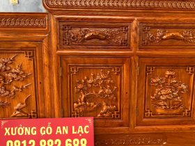 Kệ tivi mõ lồi siêu vip 2m37 gỗ Hương Đá (anh Duy, Vĩnh Phúc) 24 kệ tivi gỗ hương đá