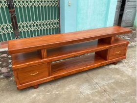 Kệ sofa nguyên khối 3 tấm 2 ngăn kéo gỗ hương đá (anh Hội, Hà Nội) 12 Ke sofa nguyen khoi 3 tam 2 ngan keo go huong da 2