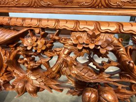 Sập thờ Mai Điểu chân 24 - 217x107x127cm (Bác Tư - Sài Gòn) 27 sập thờ mai điểu cao cấp gỗ gõ đỏ tự nhiên