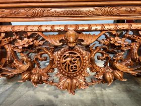 Sập thờ Mai Điểu chân 24 - 217x107x127cm (Bác Tư - Sài Gòn) 24 sập thờ gỗ gõ đỏ mẫu mai điểu cao cấp