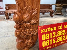 Sập thờ Mai Điểu chân 24 - 217x107x127cm (Bác Tư - Sài Gòn) 45 sập thờ mai điểu gỗ gõ đỏ cao cấp đẹp nhất năm 2022