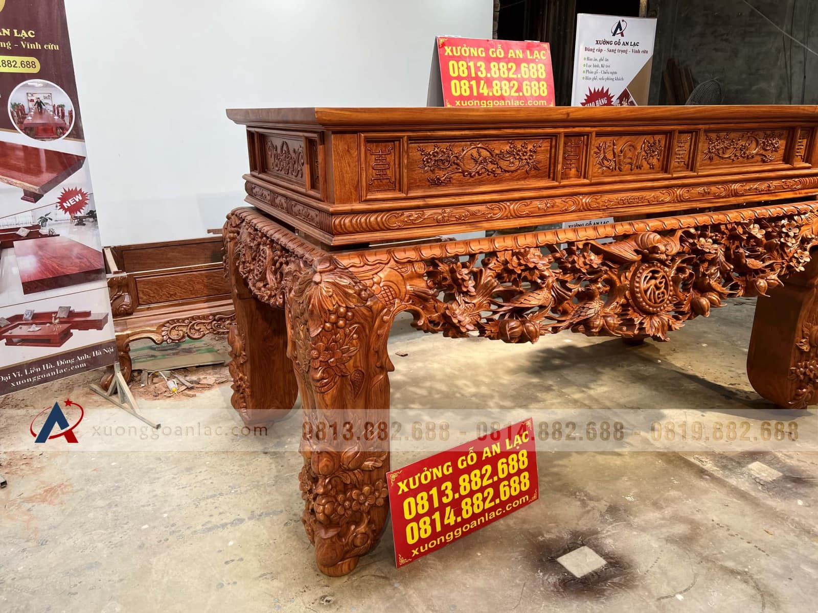 Sập thờ Mai Điểu chân 24 - 217x107x127cm (Bác Tư - Sài Gòn) 15 Sập thờ Mai Điểu chân 24 - 217x107x127cm (Bác Tư - Sài Gòn) - Ảnh 15